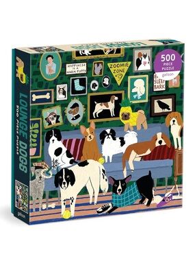 Galison Lounge Dogs 500 Piece Puzzle